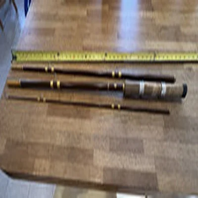 Vintage W.B. Clarke Composite 2.9m-9.5ft 3Pc - Fishing Rod & Bag - VGC