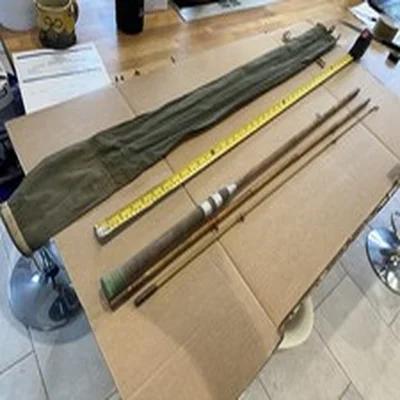Vintage Milbro Cane / Glass 9FT 3-Piece Fishing  Rod - Good Undamaged Condition
