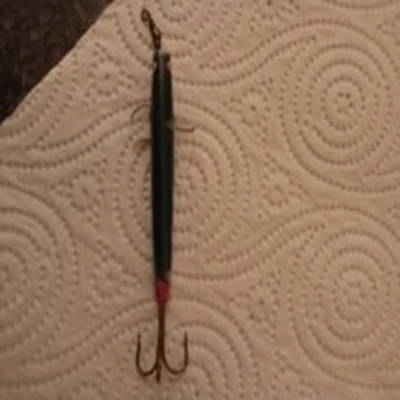 Original Irish Minnow 2" Long Blue Back Green Belly With It Original Mount .