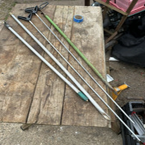 Collection of 5x Fishing Rod Stands - Poles - Telescopic and Plain - VGC