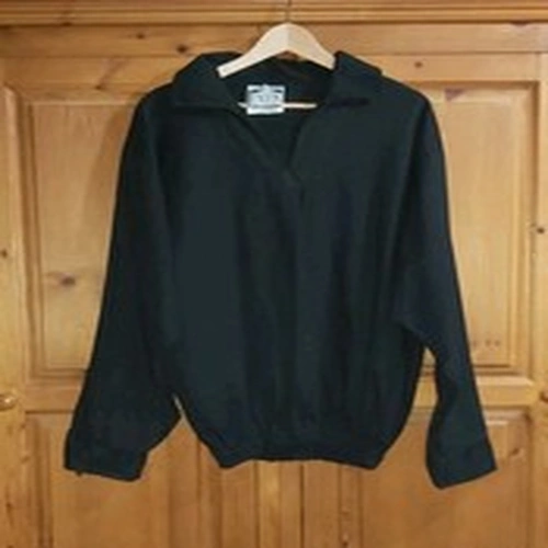 Students Union Cotton Top Collared Long Sleved Black XL.