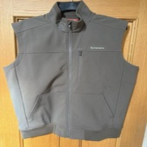 Simms Gilet Fishing Vest Size L, Beige, Multi-Pocket