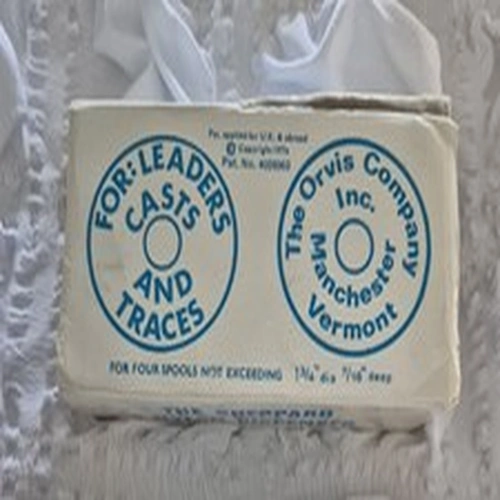 Vintage Orvis Leader Spool Storage 1970's With Original Packaging Holds 4 Spools