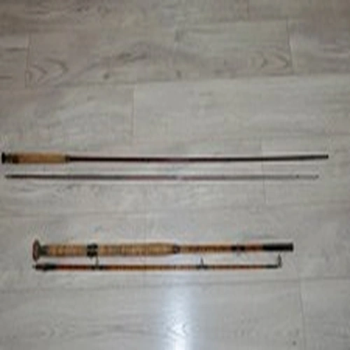 VINTAGE FISHING ROD BUNDLE. HARDY'S W FITTING 1973 & KIRKE DOUBLE BUILT CANE
