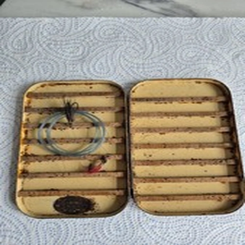 Vintage Fly Box Think Its Farlows From The Cork Inside And Missing Badge Shape