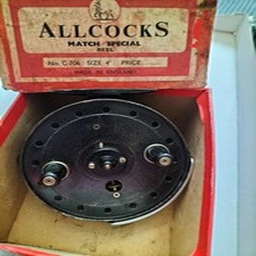 Allcocks Match Special Vintage Fishing Reel Made In England C706 Size 4 Boxed