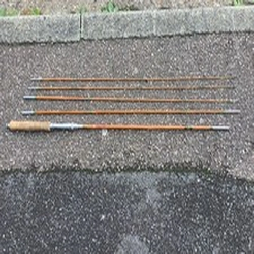 Vintage 1950’s Olympic Bomboo Fly Fishing Rod Outfit Made in Japan.