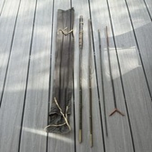 Vintage/Collectable Fishing Rod In Cloth Bag
