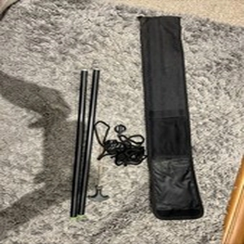 Fishing bank sticks with insertion spike and carry sleeve