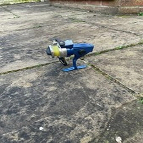 Light Blue Fishing Reel - Used Good Condition - Needs Attention For Handle