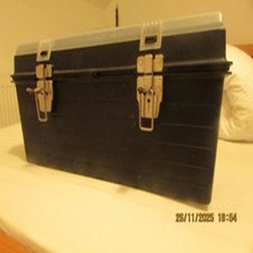 Black, Plastic, Tool/Tackle/Art Box