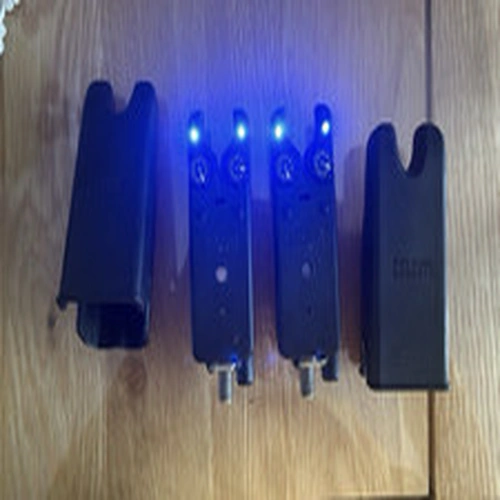 Delkim TXI-D Electronic Bite Alarms Pair Black LED Blue Version 1 Freshwater 