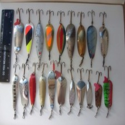Joblot fishing tackle, spoon type lures Abu, Salmon Pike Sea Trout Bass Perch
