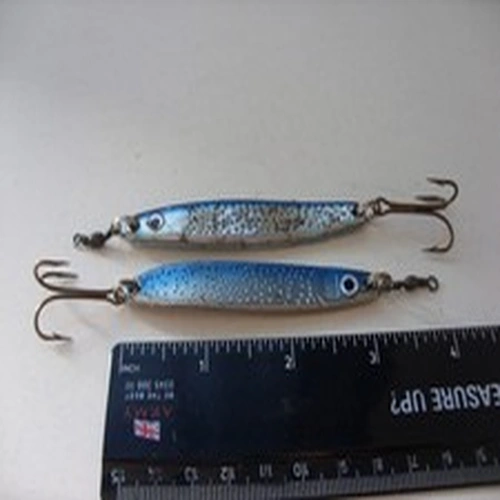 Fishing tackle, 2 x 28g Abu Krill lures, Salmon Sea Trout Pike Bass Pollock