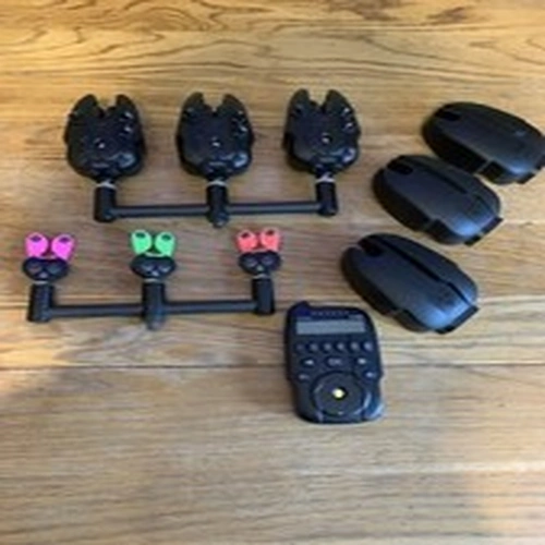 Wolf Icon Qi bite alarms and Hubb Receiver (3+1) with scope buzz bars
